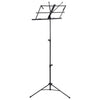 Leggio Musicale per Spartiti Supporto da terra in Acciaio Regolabile Nero