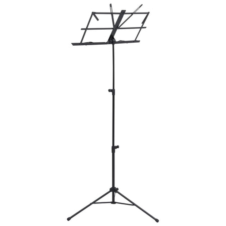 Leggio Musicale per Spartiti Supporto da terra in Acciaio Regolabile Nero