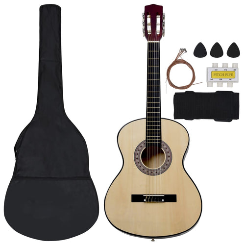 Chitarra Classica con 8 Pezzi Accessori Bambini e Principianti 3/4 36 in Legno