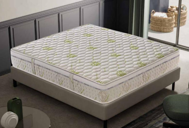 Materasso Aloe Vera Memory Foam e Poliflex Sfoderabile Antibatterico H25 160X190CM