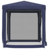 Tenda per Feste con 4 Pareti Laterali in Rete Blu HDPE  2x2 m