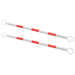 Barre Retrattili per Coni Stradali Strisce Rosse Riflettenti 2 pz ABS 116-197cm