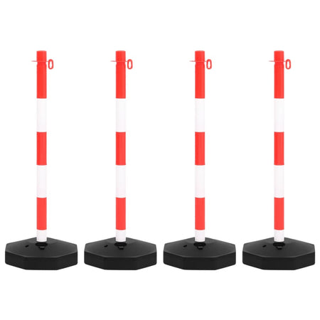 Set di Pali Stradali con Catena in Plastica di 10m Hotel Strada Magazzino Negozi