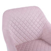 Sedia Dondolo Poltrona Relax Tessuto Trapuntato Stile Moderno 75x58x80cm, Rosa