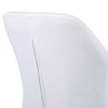 Sedia Dondolo Poltrona Relax Tessuto Trapuntato Stile Moderno 75x58x80cm, Bianco