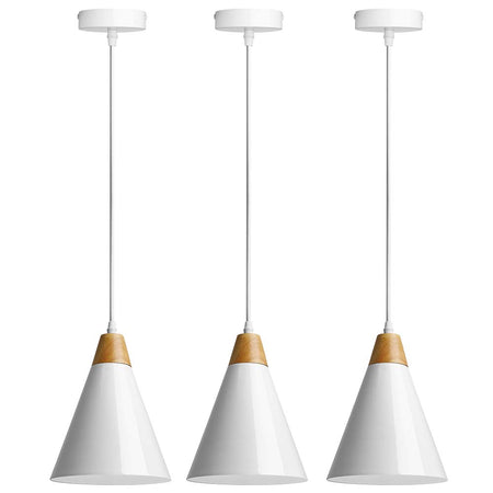 Lampadari Kit 3pz Sospensione Moderna Lampade per Snack Cucina Bianco