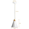 Lampadari Kit 3pz Sospensione Moderna Lampade per Snack Cucina Bianco