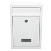 Cassetta Postale in Acciaio Buca per Lettere Interno Esterno Doppia Chiave Bianco