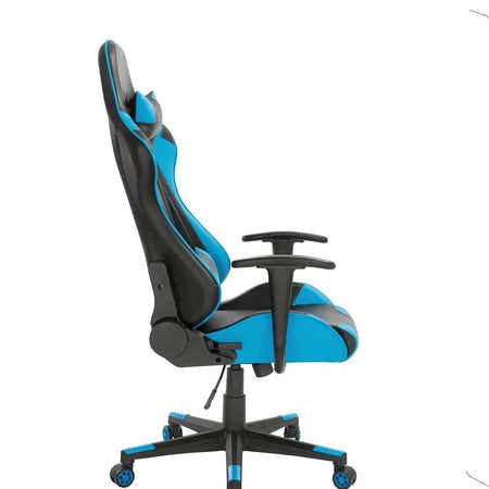 Sedia Poltrona Gaming Ufficio Scrivania, Gioco Reclinabile Girevole 2 cuscini