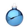 Palline per albero di Natale in vetro blu malibù lucido per decorazioni natalizie