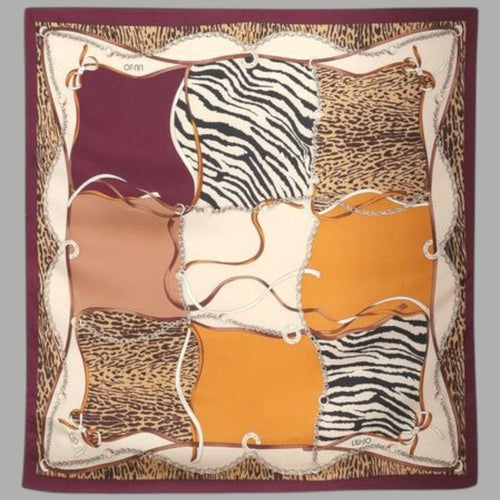 Liu Jo foulard beige 90X90 con scatola 2F5084T0300