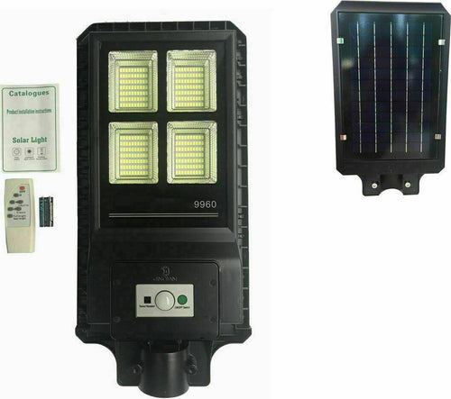 60W Lampione Stradale led Con Pannello Solare Integrato Crepuscolare ip66 Illuminazione/Illuminazione per esterni/Proiettori Zencoccostore - Formia, Commerciovirtuoso.it