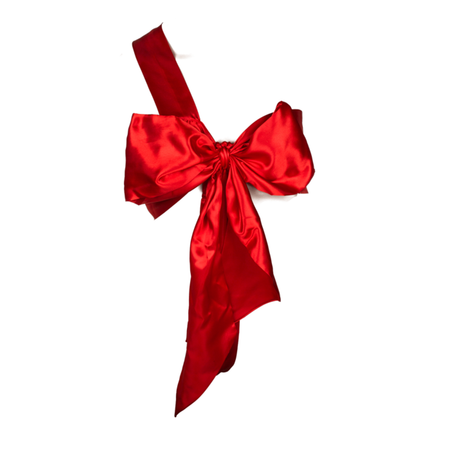 Fiocco rosso per abbigliamento sexy Natale Capodanno lingerie donna