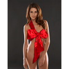 Fiocco rosso per abbigliamento sexy Natale Capodanno lingerie donna