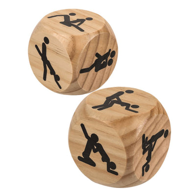 Grande dado in legno con figure posizioni del Kamasutra mm 60x60