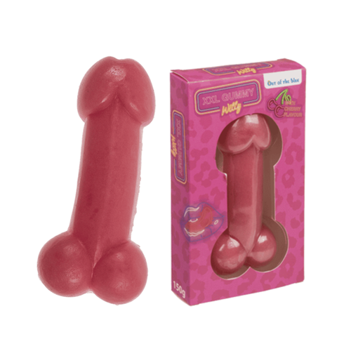Gomma commestibile dolce alla frutta caramellone a forma di pene in confezione regalo