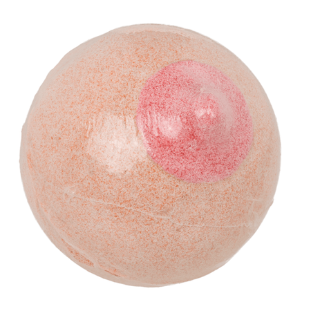 Additivo bomba da bagno frizzante tetta con capezzolo per la festa di addio al celibato gadget per adulti 18+