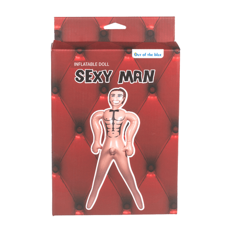 BAMBOLA GONFIABILE BAMBOLO MASCHIO ADDIO AL CELIBATO GADGET PER ADULTI CM 155 CIRCA