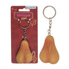 Portachiavi palle testicoli realistici in poliresina rosa carne cm 6