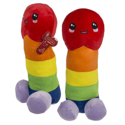 Pisello peluche simpatico in poliestere multicolore arcobaleno pride orgoglio LGBTQ+ 30 cm