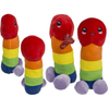 Pisello peluche simpatico in poliestere multicolore arcobaleno pride orgoglio LGBTQ+ 30 cm