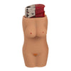 Coppia di custodie sexy per accendini busto donna nuda uomo nudo – accendino incluso
