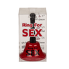 CAMPANELLO ROSSO DA TAVOLO CON SCRITTA RING FOR SEX CM 13 X 7 CIRCA GADGET PER ADULTI ADDIO AL CELIBATO