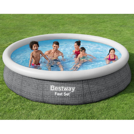 Piscina Rotonda Fuori Terra 366x76 cm con Pompa di Filtraggio Bestway