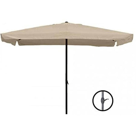 Ombrellone Giardino 3X2 MT Palo Centrale Tortora Air Vent Carrucola Protezione UV