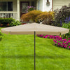 Ombrellone Giardino 3X2 MT Palo Centrale Tortora Air Vent Carrucola Protezione UV