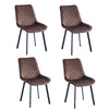 Sedia in Velluto Kit 4pz, Sala da Pranzo, Ristorante, Velluto Trapuntato, Ergonomica