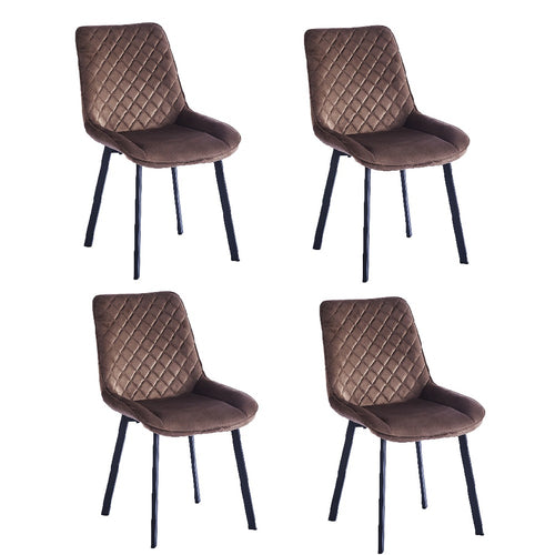 Sedia in Velluto Kit 4pz, Sala da Pranzo, Ristorante, Velluto Trapuntato, Ergonomica