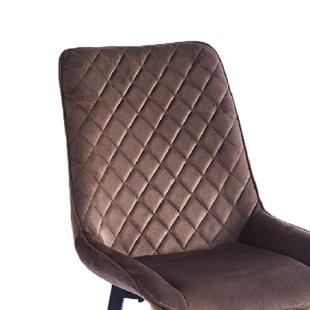 Sedia in Velluto Kit 4pz, Sala da Pranzo, Ristorante, Velluto Trapuntato, Ergonomica