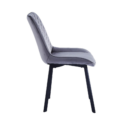 Sedia in Velluto Kit 4pz, Sala da Pranzo, Ristorante, Velluto Trapuntato, Ergonomica