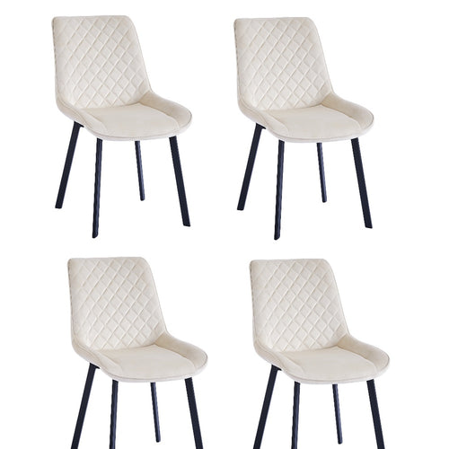 Sedia in Velluto Kit 4pz, Sala da Pranzo, Ristorante, Velluto Trapuntato, Ergonomica