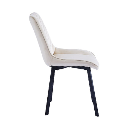 Sedia in Velluto Kit 4pz, Sala da Pranzo, Ristorante, Velluto Trapuntato, Ergonomica