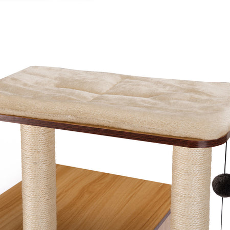 Tiragraffi Albero Gioco Rifugio Graffiatoio 3 Palline 1 Cuccia Gatti Felini