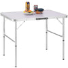Tavolo PicNic Campeggio Alluminio 90x60 H70cm Pieghevole Valigetta 2altezze