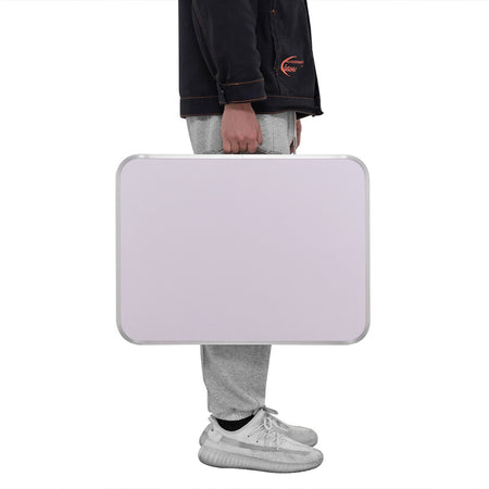 Tavolo PicNic Campeggio Alluminio 60x45 H50cm Pieghevole Valigetta 2 Altezze