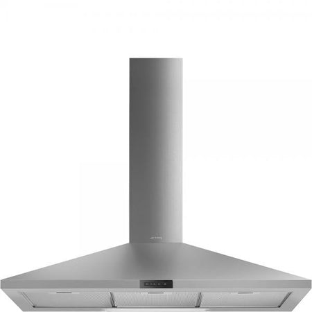 Smeg Cappa Aspirante A Muro 90cm 180w D Inox Luce Led Kde900ex
