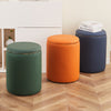 Pouf Contenitore Decorativo Inserti in Oro Seduta Morbida Porta oggetti h45cm Verde