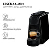 DeLonghi NESPRESSO ESSENZA MINI (EN85.B) BLACK - MACCHINA CAFFE` ESPRESSO A CAPSULE