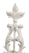 Biscottini Fregio in legno finitura bianco anticato Made In Italy realizzato dimensioni