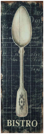 Biscottini Biscottini Stampa Quadri Moderni Tela Juta Anticata 'CUCCHIAIO' Design 40x2x126