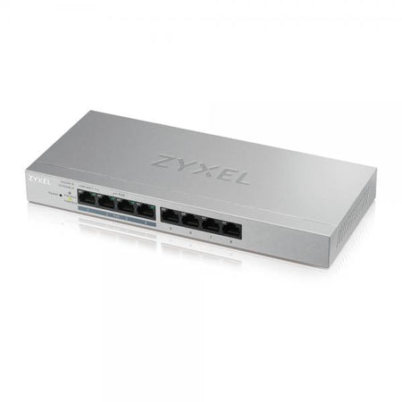 Zyxel GS1200-8HP v2 Gestito Gigabit Ethernet [10/100/1000] Supporto Power over Ethernet [PoE] Grigio (ZyXEL GS1200-8HP V2, 8 Port Gigabit PoE+ webmanaged Switch)