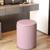 Pouf Contenitore Decorativo Inserti in Oro Seduta Morbida Porta oggetti h45cm Rosa