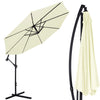 Ombrellone da Giardino Palo laterale 3Mt Beige Palo Alluminio e Manovella