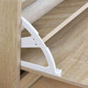 Mobile Scarpiera Salvaspazio 3Ante in Legno 60x24 H120cm Beige 18 paia di scarpe