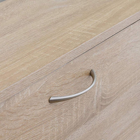 Mobile Scarpiera Salvaspazio 3Ante in Legno 60x24 H120cm Beige 18 paia di scarpe