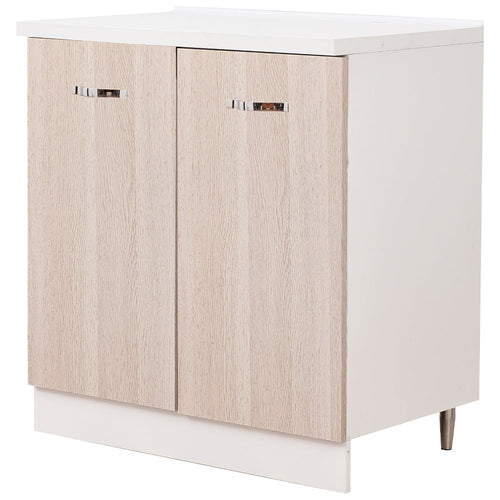Mobile Cucina Base 2 Ante Componibile in Legno Colore Olmo 80x50 H85cm